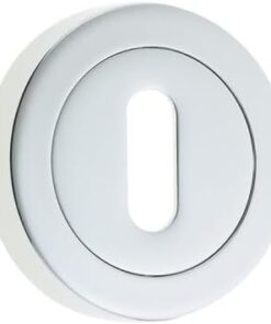 IRONMONGERY SOLUTIONS Lock Pack of Door Handle,3 Lever Sashlocks,Escutcheons & Hinges - Pack of Door Handle in Polished Chrome Finish