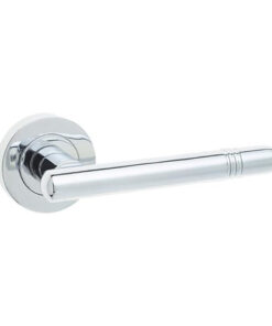 IRONMONGERY SOLUTIONS Bathroom Pack of Door Handle, Bathroom Locks, Turns & Release & Hinges - Pack of Door Handle in Polished Chrome Finish