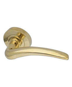 IRONMONGERY SOLUTIONS Latch Pack of Door Handle, Tubular Latch & Hinges - Pack of Door Handle in PVD Finish