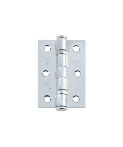 IRONMONGERY SOLUTIONS Bathroom Pack of Door Handle, Bathroom Locks, Turns & Release & Hinges - Pack of Door Handle in Polished Chrome Finish
