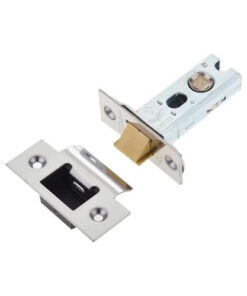 IRONMONGERY SOLUTIONS Latch Pack of Door Handle, Tubular Latch & Hinges - Pack of Door Handle in Polished Chrome Finish