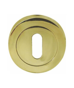 IRONMONGERY SOLUTIONS Lock Pack of Door Handle, 3 Lever Sashlocks,Escutcheons & Hinges - Pack of Door Handle in PVD Finish