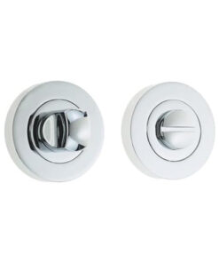 IRONMONGERY SOLUTIONS Bathroom Pack of Door Handle,Turns & Releases & Hinges - Pack of Door Handle in Polished Chrome Finish