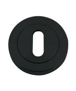 IRONMONGERY SOLUTIONS Lock Pack of Door Handle, 2 Lever Sashlocks, Escutcheon & Hinges - Pack of Door Handle in Matt Black Finish