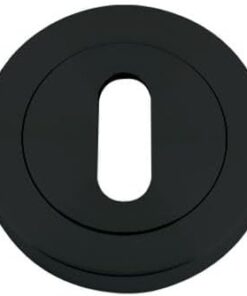 IRONMONGERY SOLUTIONS Lock Pack of Door Handle, 2 Lever Sashlocks, Escutcheon & Hinges - Pack of Door Handle in Matt Black Finish