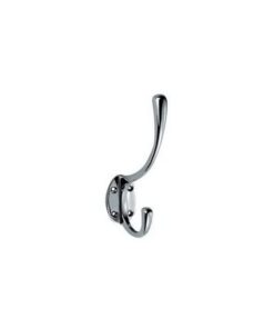 Carlisle brass aa25sc victorian hat & coat hook, satin chrome, 127mm