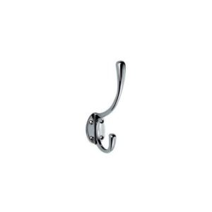 Carlisle brass aa25sc victorian hat & coat hook, satin chrome, 127mm