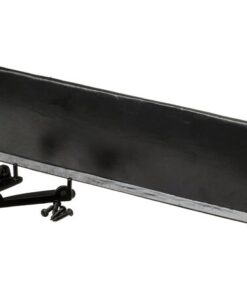 Black antique iron letterplate/letterbox inner flap 308 x 85mm