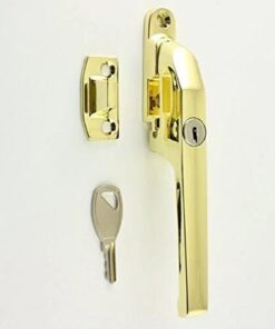 Chivrose ltd modern contemporary design lockable casement window fastener 124mm (polished brass)