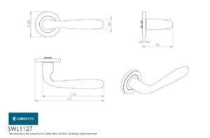 Carlisle brass - swl1127sss - steelworx swl peninsula lever on rose - finish - satin stainless steel (sss)