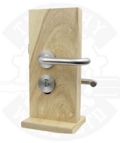Lift to lock disabled toilet mortice door lock stainless steel