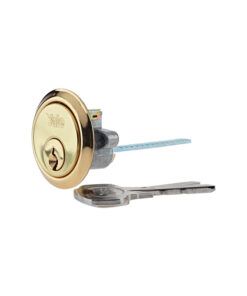 Yale 1109 Replacement Rim Cylinder-Polished Brass