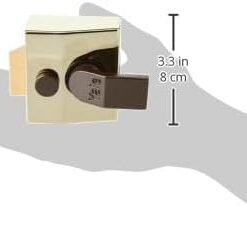 Deadlocking Nightlatch Brass Finish, High Security with Automatic Deadlock, Brasslux