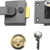 Yale B-85-CH-CH-40 Deadlocking Nightlatch, 40 mm, Chrome Finish, High Security with Automatic Deadlock