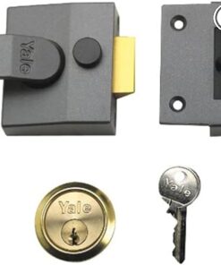 Yale B-85-CH-CH-40 Deadlocking Nightlatch, 40 mm, Chrome Finish, High Security with Automatic Deadlock