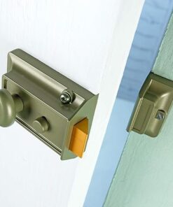 Traditional Nightlatch - Electro Nickel Brass Finish - Standard Security