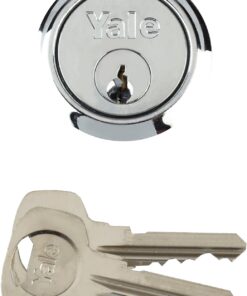 Replacement Rim Cylinder, Polished Chrome