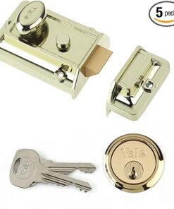 Traditional Nightlatch, Standard Security, Brass Finish