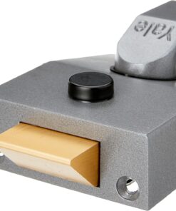 Deadlocking Nightlatch, Dark Metallic Finish/Brass Cylinder, High Security, with Automatic Deadlock