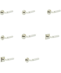 Burlington Piccadilly Knurled Door Handles (Polished Nickel)