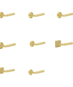 Burlington Piccadilly Knurled Door Handles ( Satin Brass)