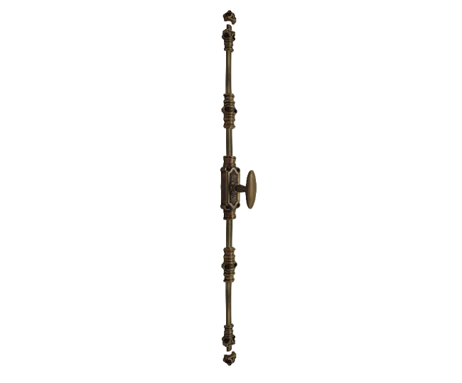 Classic Door Espagnolette Bolt/Cremone Bolt 9 Feet - Antique Brass Unlacquered