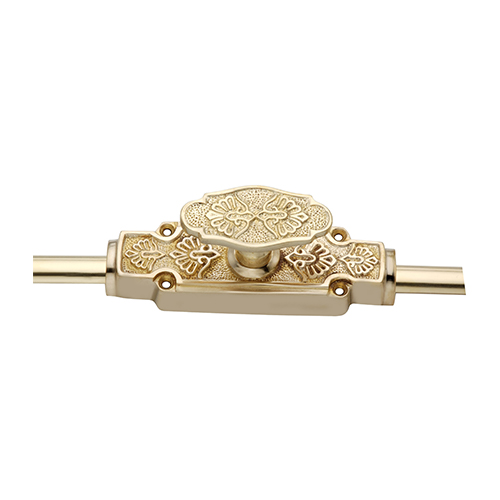 Ornate Espagnolette Bolt Or Cremone Bolt -Upto 9′ Polished Brass - Image 3