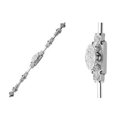 Ornate Espagnolette Bolt Or Cremone Bolt -Upto 9′ Polished Chrome