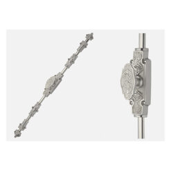 Ornate Espagnolette Bolt Or Cremone Bolt -Upto 9′ Satin Nickel