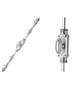 Beaded Espagnolette Bolt Or Cremone Bolt -Upto 9′ Polished Chrome