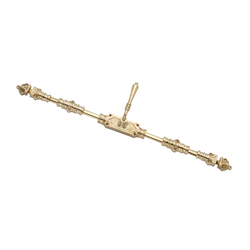 Victorian Lever Door Espagnolette Bolt/Cremone Bolt Upto 9 Feet - Polished Brass Unlacquered - Image 2