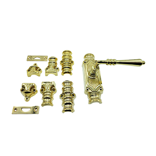 Victorian Lever Door Espagnolette Bolt/Cremone Bolt Upto 9 Feet - Polished Brass Unlacquered - Image 4
