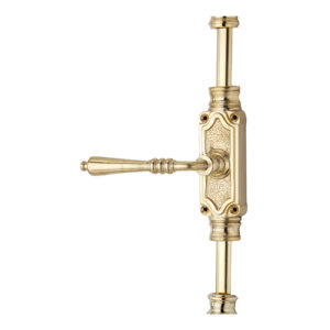 Victorian Lever Door Espagnolette Bolt/Cremone Bolt Upto 9 Feet - Polished Brass Unlacquered