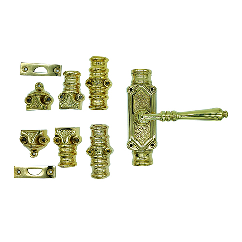 Victorian Lever Door Espagnolette Bolt/Cremone Bolt Upto 9 Feet - Polished Brass Unlacquered - Image 5