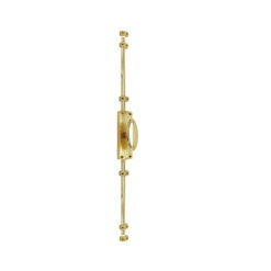 Oval Knob Door Espagnolette Bolt/Cremone Bolt Upto 2500mm - Polished Brass(Upto 8 Feet)
