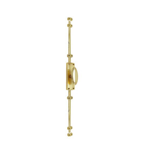 Oval Knob Door Espagnolette Bolt/Cremone Bolt Upto 2500mm - Polished Brass(Upto 8 Feet)