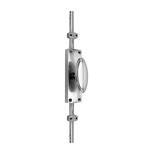 OVAL KNOB DOOR ESPAGNOLETTE BOLT/CREMONE BOLT UPTO 2500mm POLISHED CHROME - Image 6