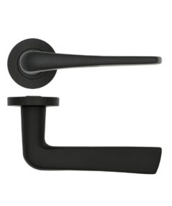 Zoo Hardware Rosso Tecnica Como Grade 304 Stainless Steel Lever On Round Rose, RT020 (sold in pairs)