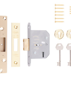 ERA Viscount 5 Lever Mortice Deadlock - Brass Finish