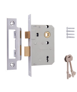 ERA 3 Lever Sashbolt Mortice Door Lock - Chrome Finish