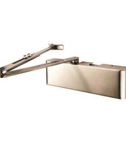 Eurospec Overhead Door Closer Satin Nickel En2-5 By Spring C/W Back Check C/W Fig 6 Bracket CDG025/SNP