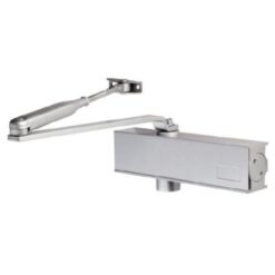 Eurospec DCT2024SV Overhead Door Closer Adjustable Size 2-4 Template C/W Fig 66 Bracket Silver