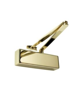 Rutland TS.3204 Door Closer, BC c/w Cover, Flatbar Armset PVD Brass