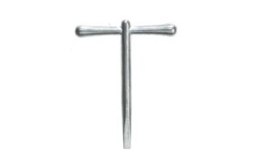 ERA 501-96 Rim Budgest Lock Steel T key 114mm Bright Steel Finish