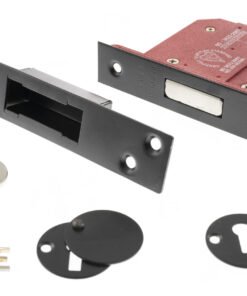 Atlantic 5 Lever Key Deadlock [BS] 2.5″ – Matt Black