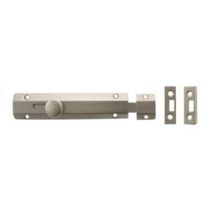 Atlantic Solid Brass Surface Door Bolt 6″ – Satin Nickel