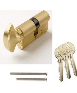 Era Kitemark Euro Cylinder and turn 35/35 70mm 6pin Polished Brass Keyed To Differ