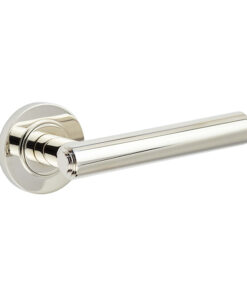 Richmond Door Handles Plain Rose Polished Nickel