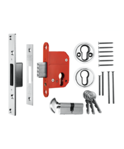 Era 333-61 BS8621 Euro Mortice Deadlock Keyless Egress 76mm with 70mm Euro Cylinder and Turn Polished Chrome