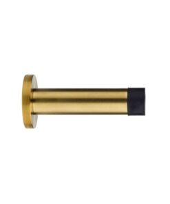Zoo Hardware ZAS07-PVDSB Door Stop – Cylinder – 70mm Projection With Rose – PVD Satin Brass